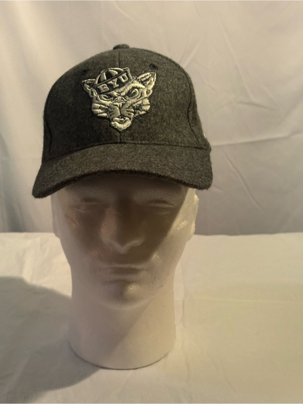 Zephyr Charcoal Gray Embroidered Cat Logo Cap